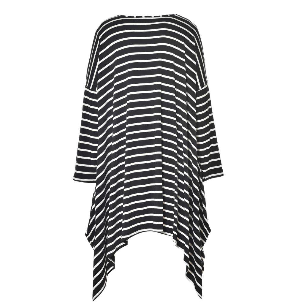 Gozzip Woman Catrine Oversize Tunic Oversize Tunic Black with white