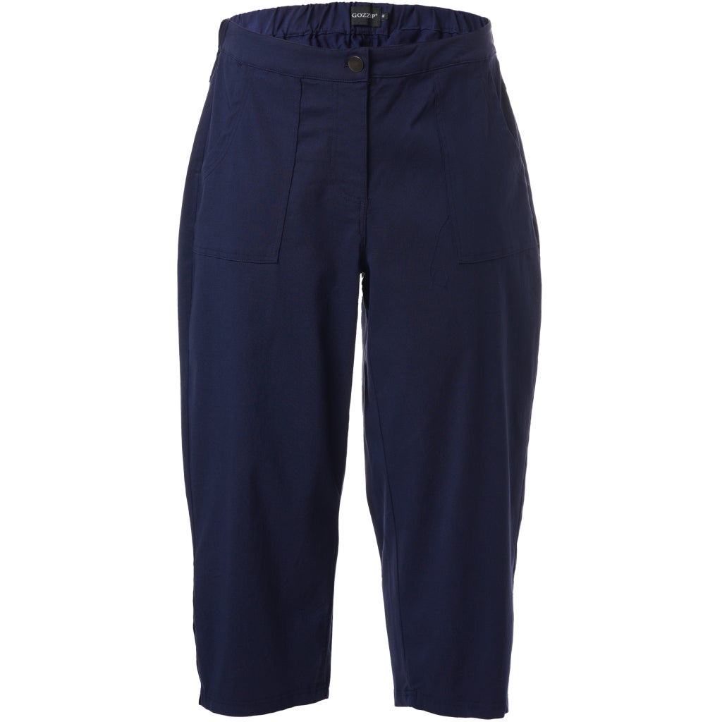 Gozzip Woman Clara Loose capri pants - MORE COLOURS Loose Pant 70 Navy