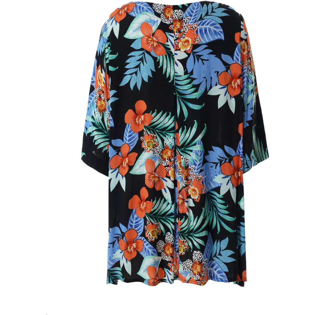 Gozzip Woman Elene Blouse Blouse Black printed