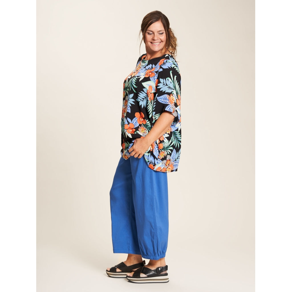 Gozzip Woman Elene Blouse Blouse Black printed