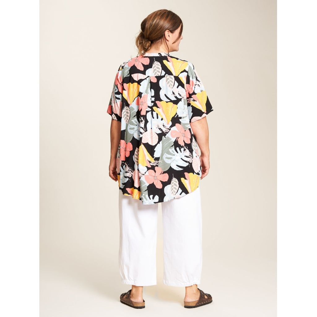 Gozzip Woman Elvina Blouse Blouse Black printed