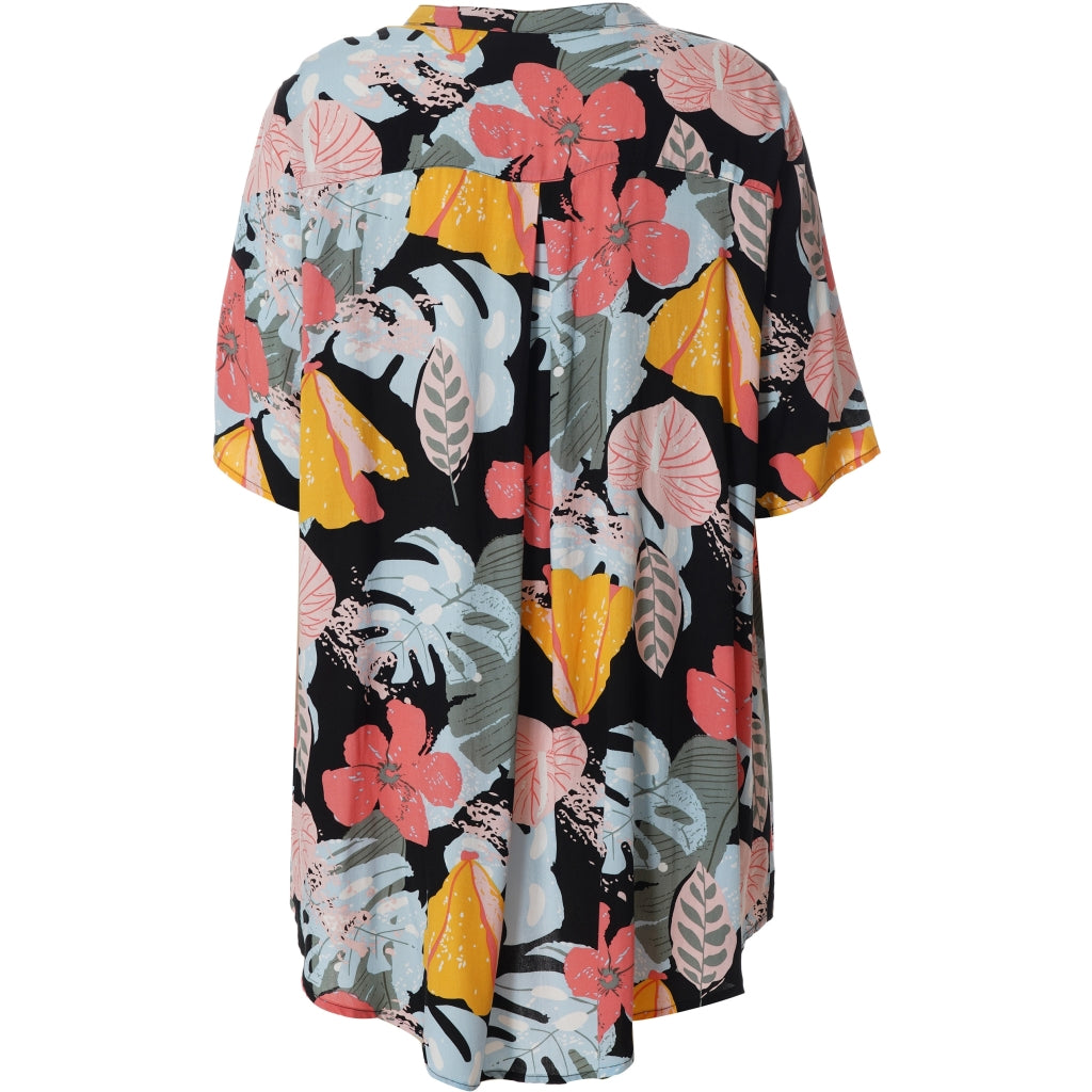 Gozzip Woman Elvina Blouse Blouse Black printed