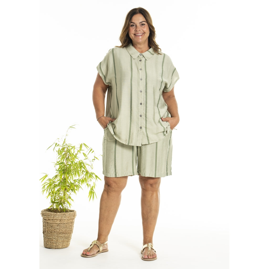 Gozzip Woman GAlice Shorts Shorts Leaf Stripe