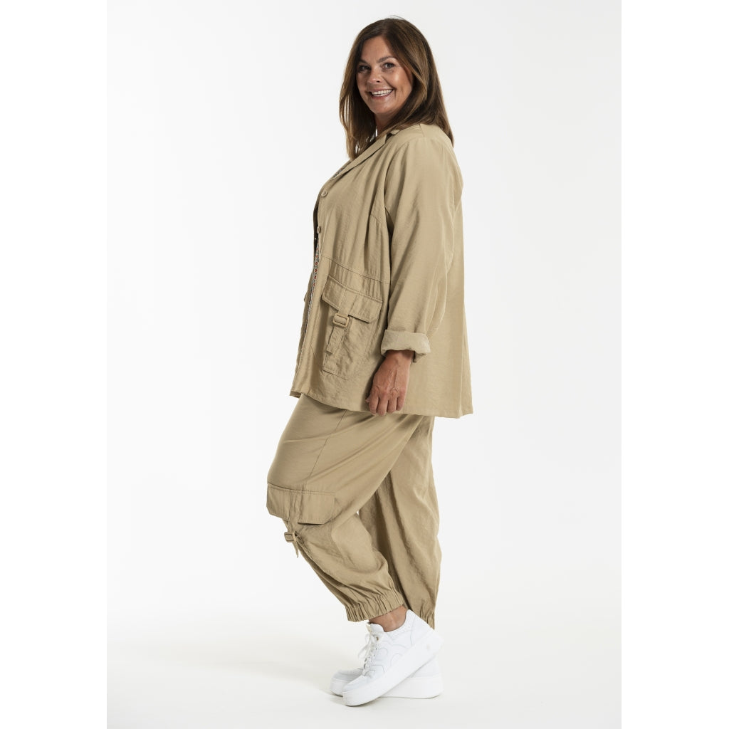 Gozzip Woman GAnneline Cargo Pants Pants Sand