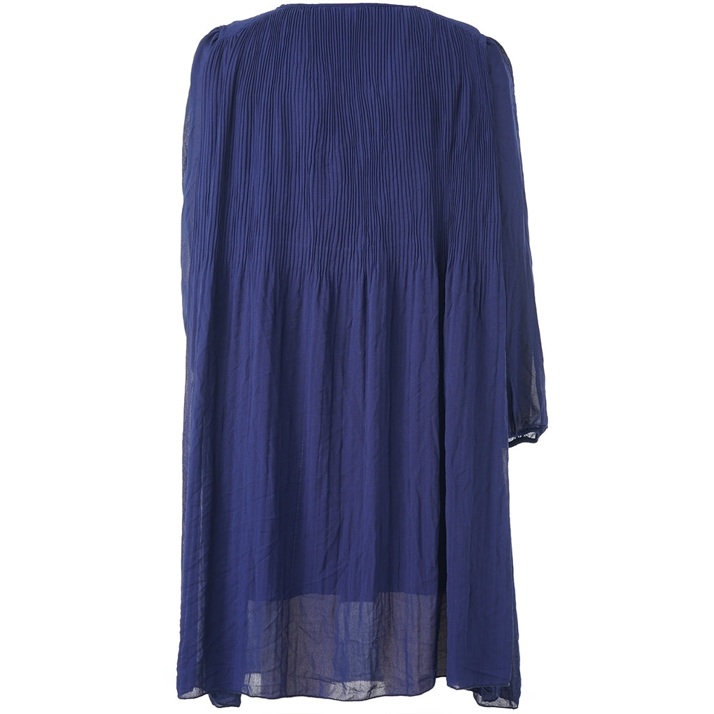 Gozzip Woman GBenedikte Plisse Dress Dress Ink blue
