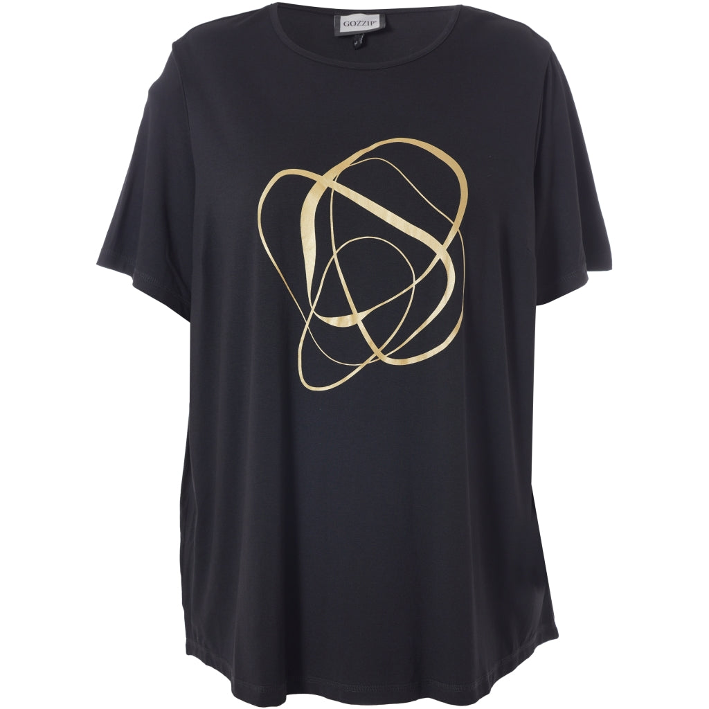 Gozzip Woman GBirka T-Shirt with print T-Shirt Black