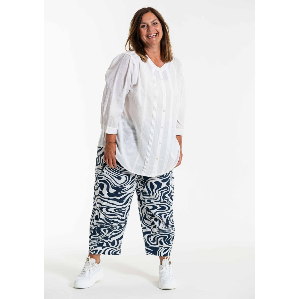 Gozzip Woman GBriddie Pants Pants White/Blue