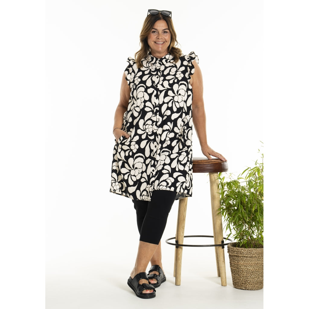 Gozzip Woman GDorin Tunic Tunic Black/White