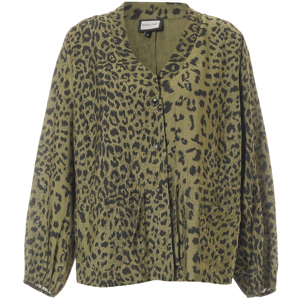 Gozzip Woman GEllie Shirt Jacket Shirt Jacket Olive
