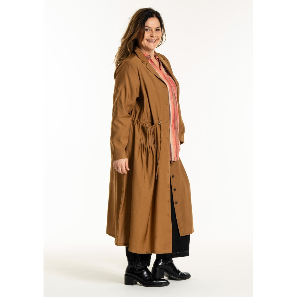 Gozzip Woman GEva Dress Jacket Dress Jacket Brass