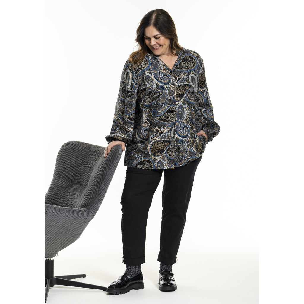 Gozzip Woman GGhita Blouse long sleeve Blouse Paisley print