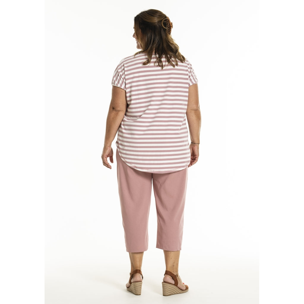 Gozzip Woman GGitte T-shirt T-Shirt Offwhite/Rose