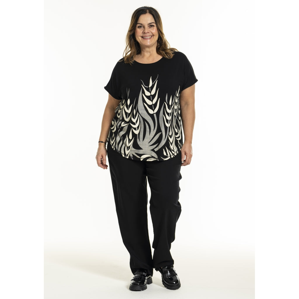 Gozzip Woman GGitte T-shirt with print T-Shirt Black