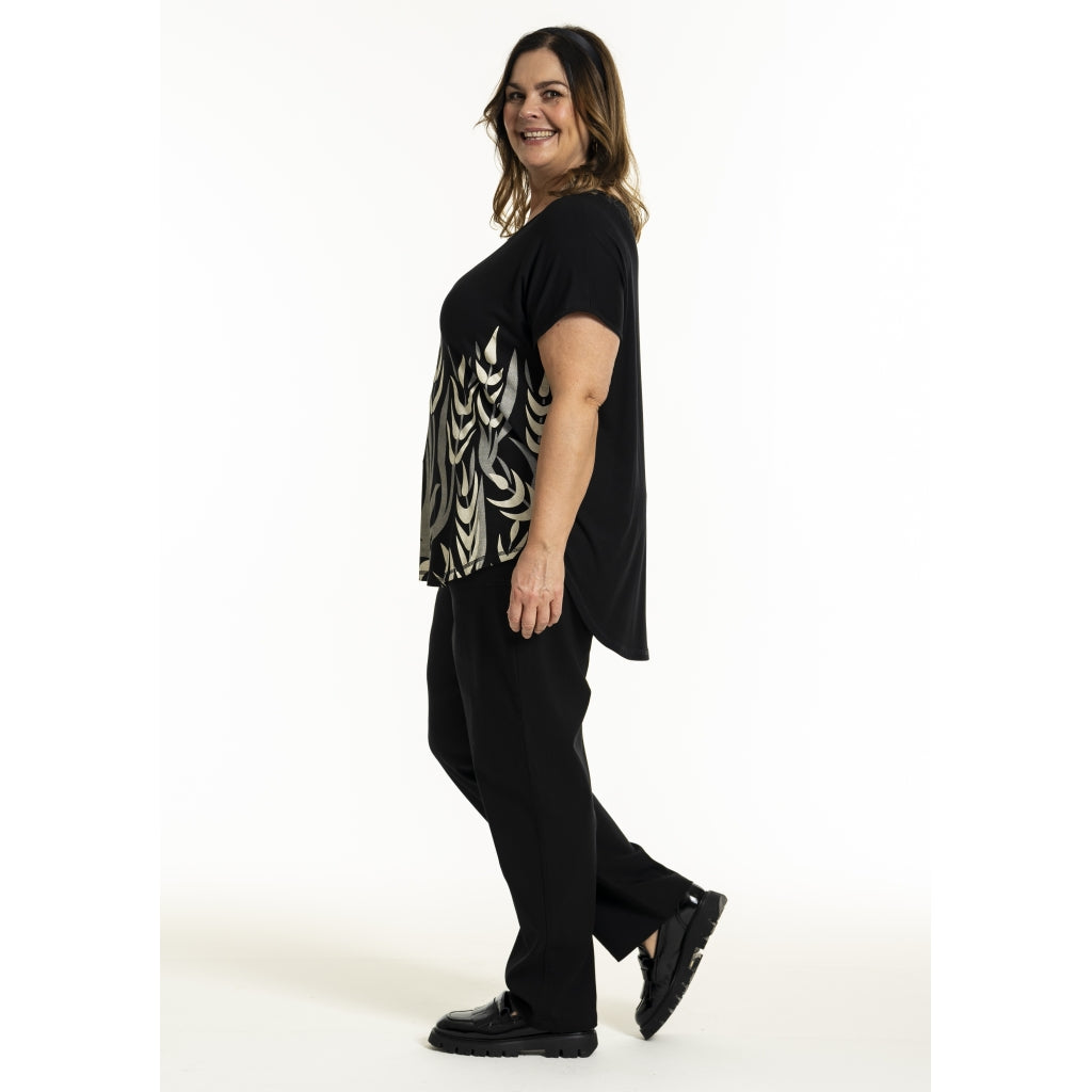 Gozzip Woman GGitte T-shirt with print T-Shirt Black