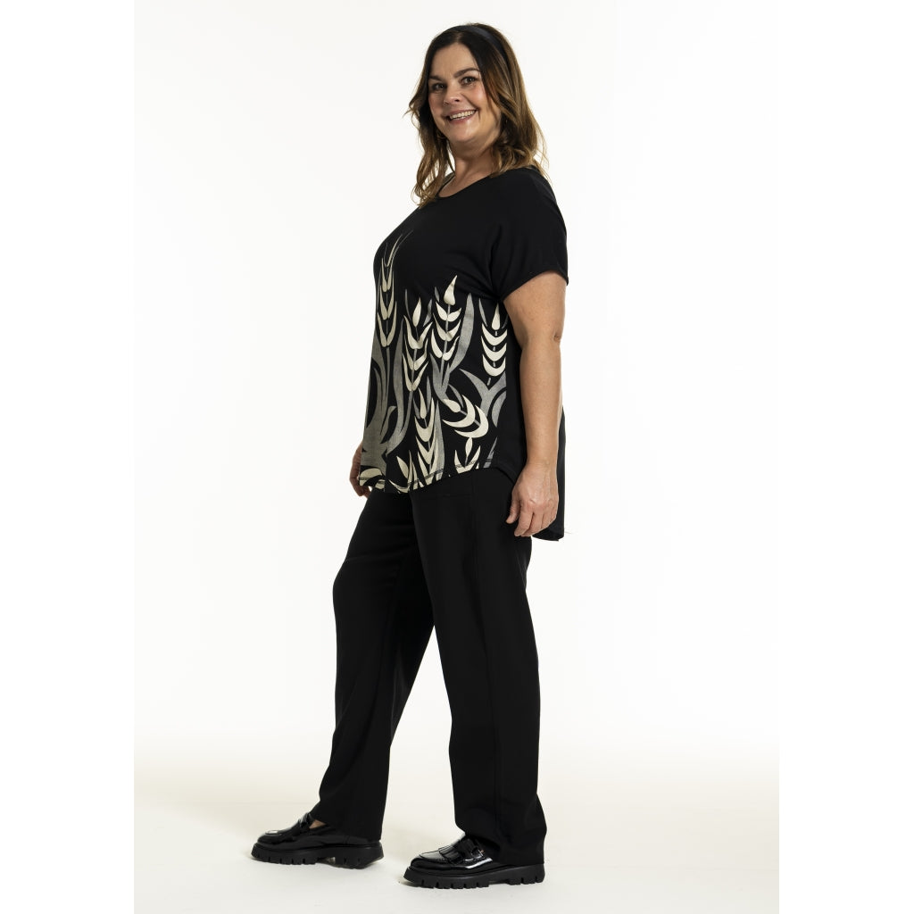 Gozzip Woman GGitte T-shirt with print T-Shirt Black