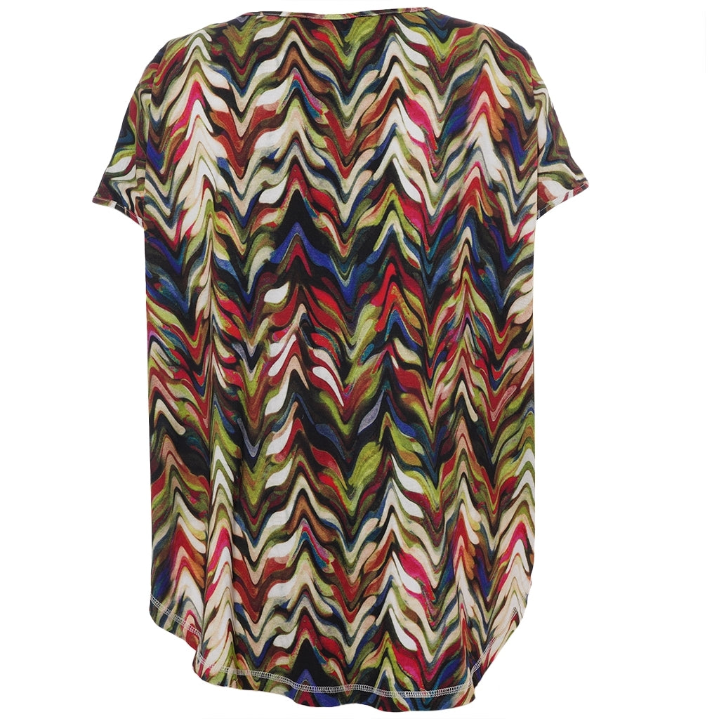 Gozzip Woman GGitte T-shirt with print T-Shirt Zig-zag print