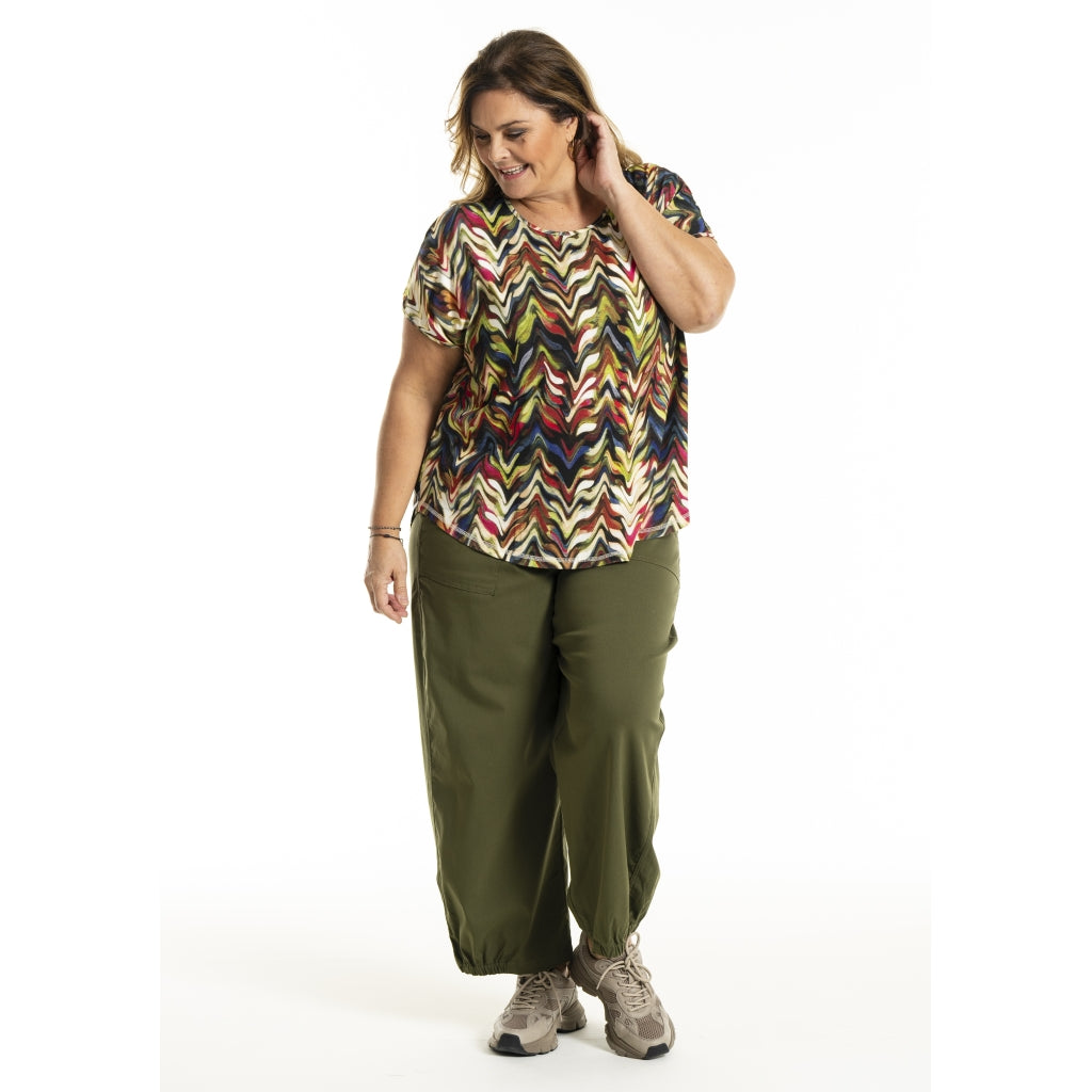 Gozzip Woman GGitte T-shirt with print T-Shirt Zig-zag print