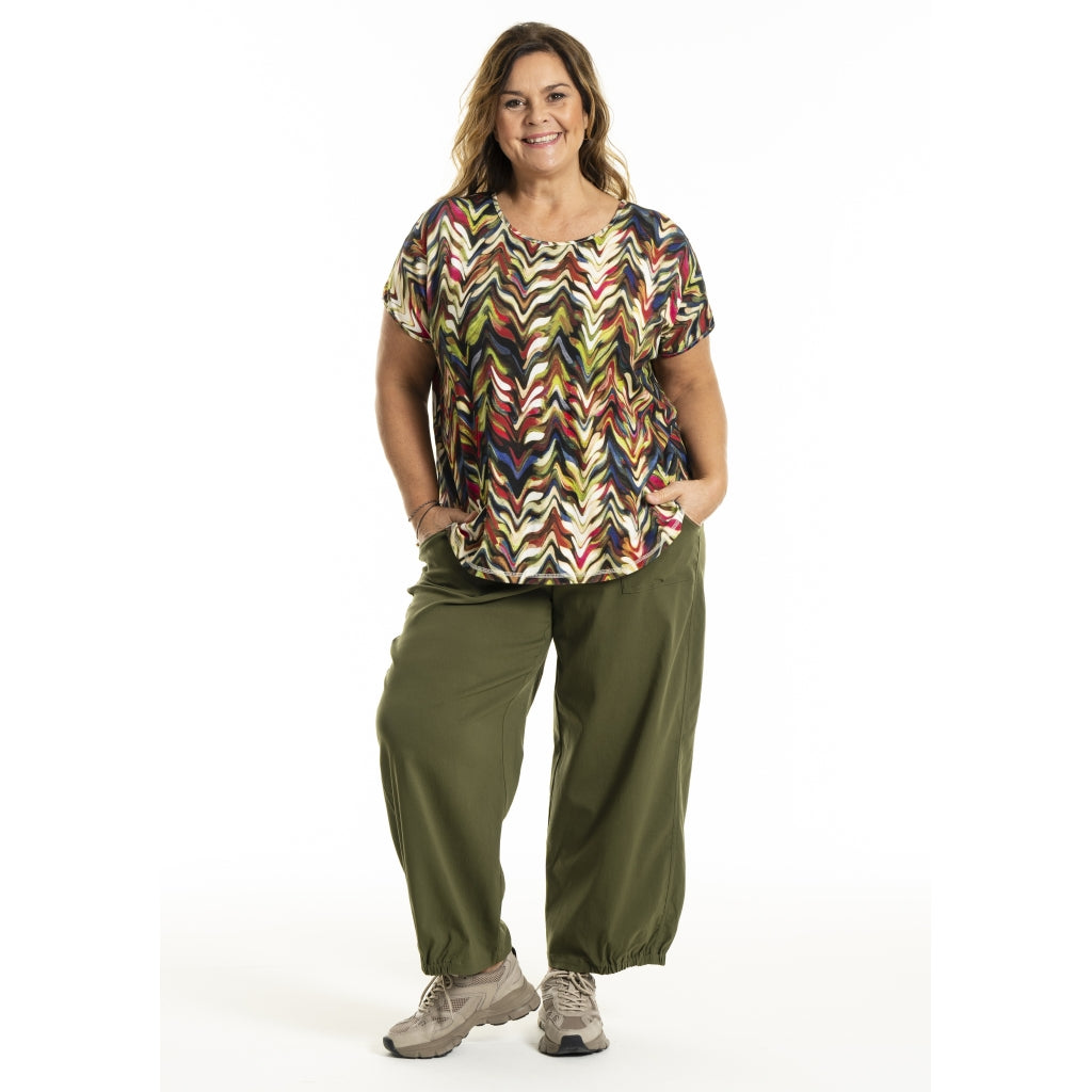 Gozzip Woman GGitte T-shirt with print T-Shirt Zig-zag print