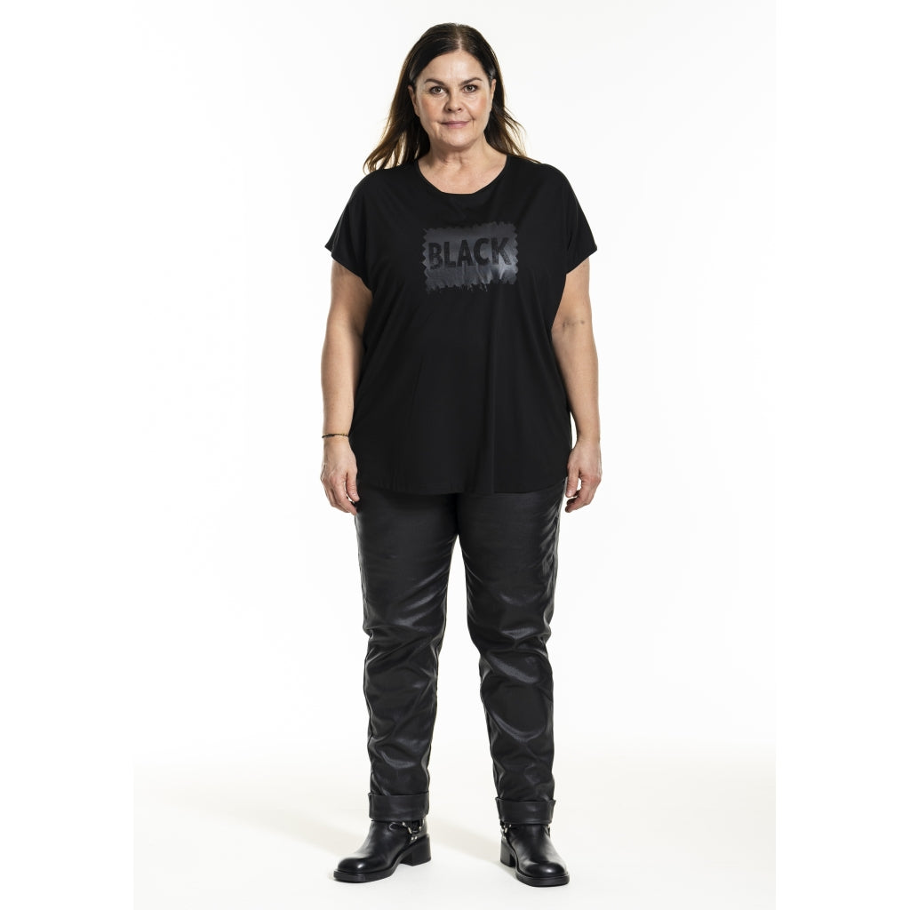 Gozzip Woman GHensia T-Shirt w print T-Shirt Black