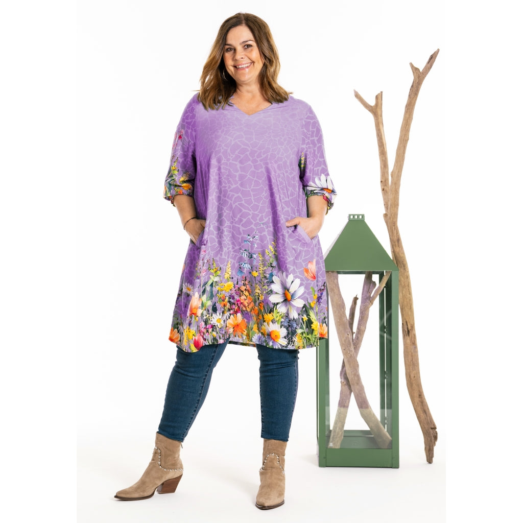 Gozzip Woman GIly Tunic Tunic Purple