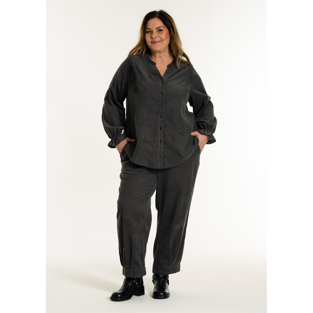 Gozzip Woman GIvy Shirt Shirt Charcoal