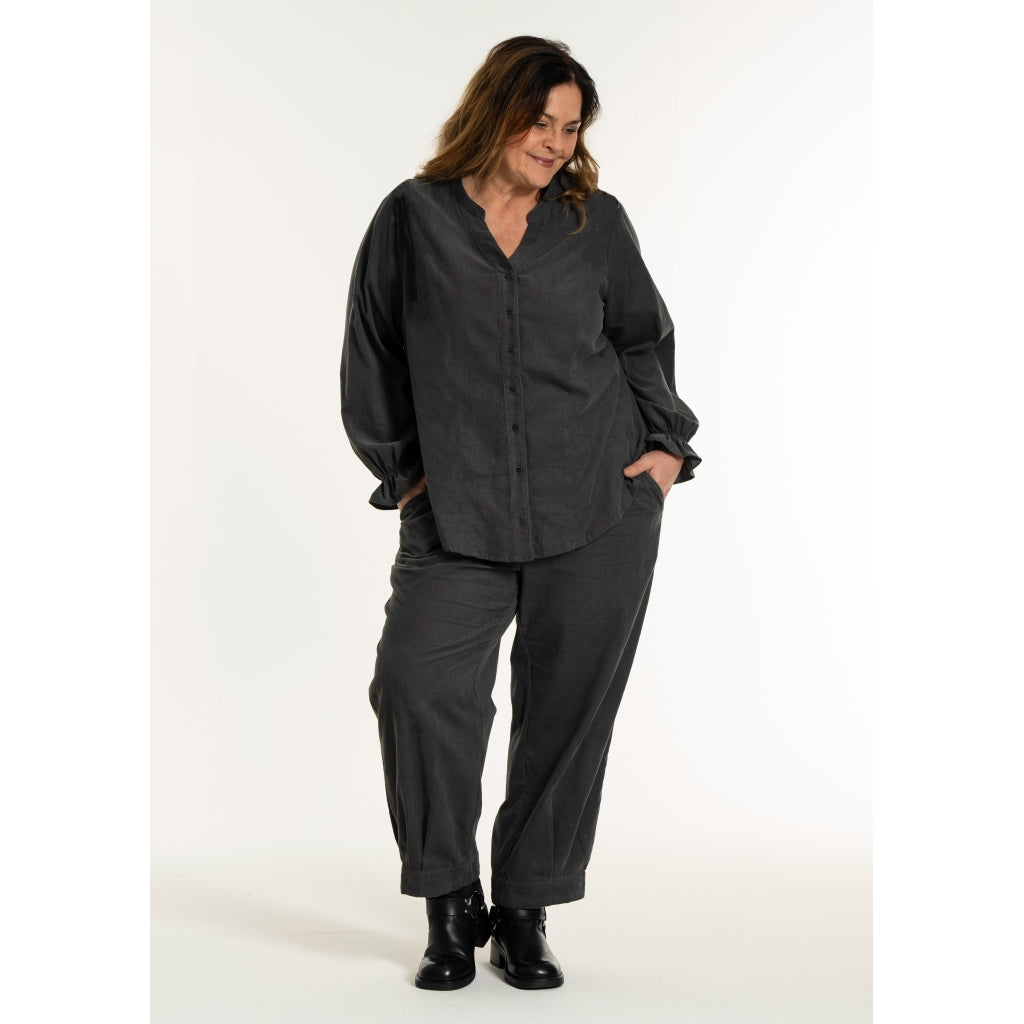 Gozzip Woman GIvy Shirt Shirt Charcoal