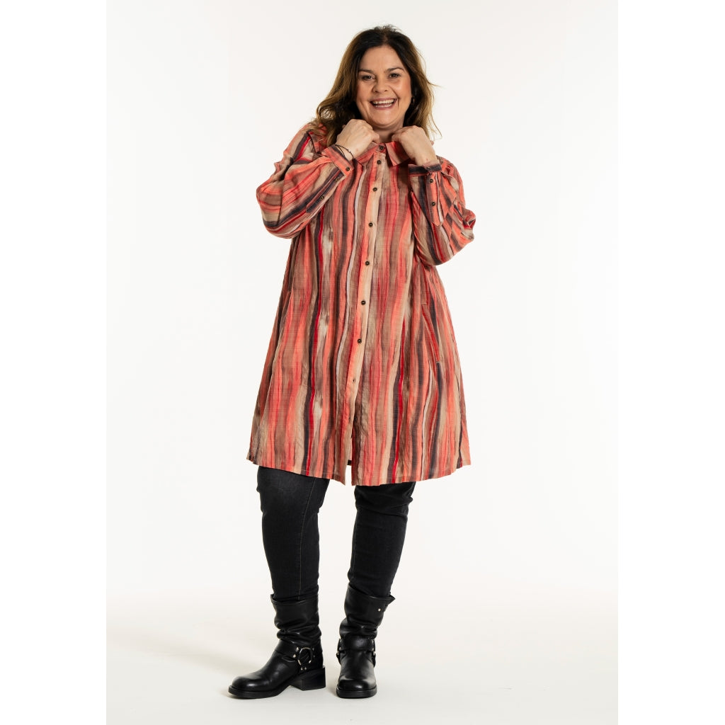 Gozzip Woman GJannit Shirt Shirt Red Striped