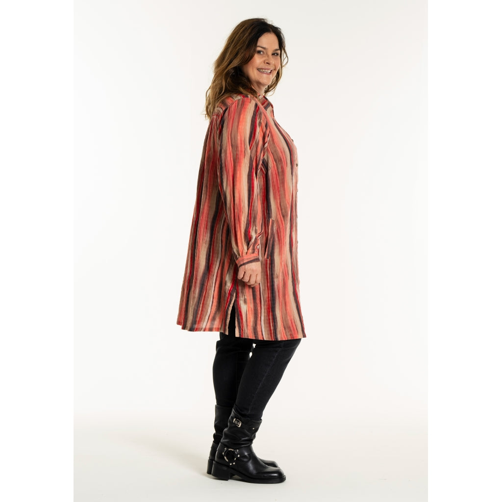 Gozzip Woman GJannit Shirt Shirt Red Striped