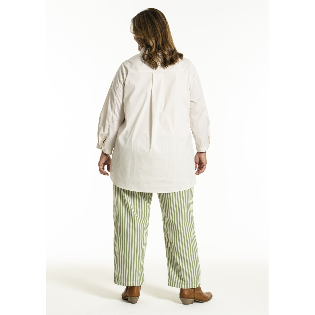 Gozzip Woman GJeanna Pants Pants Green Stripe