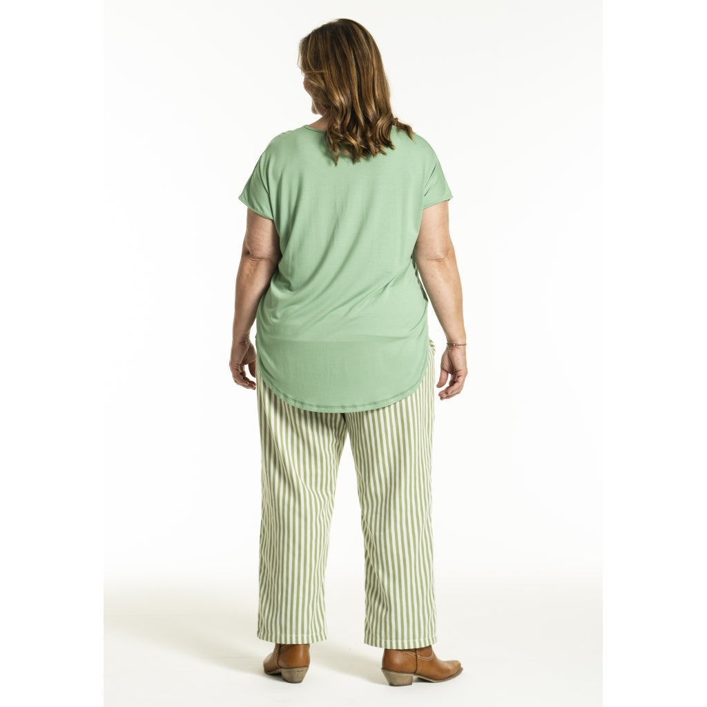 Gozzip Woman GJeanna Pants Pants Green Stripe