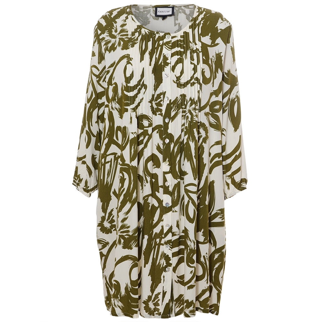 Gozzip Woman GJohanne Shirt Tunic Shirt Tunic Offwhite-olive