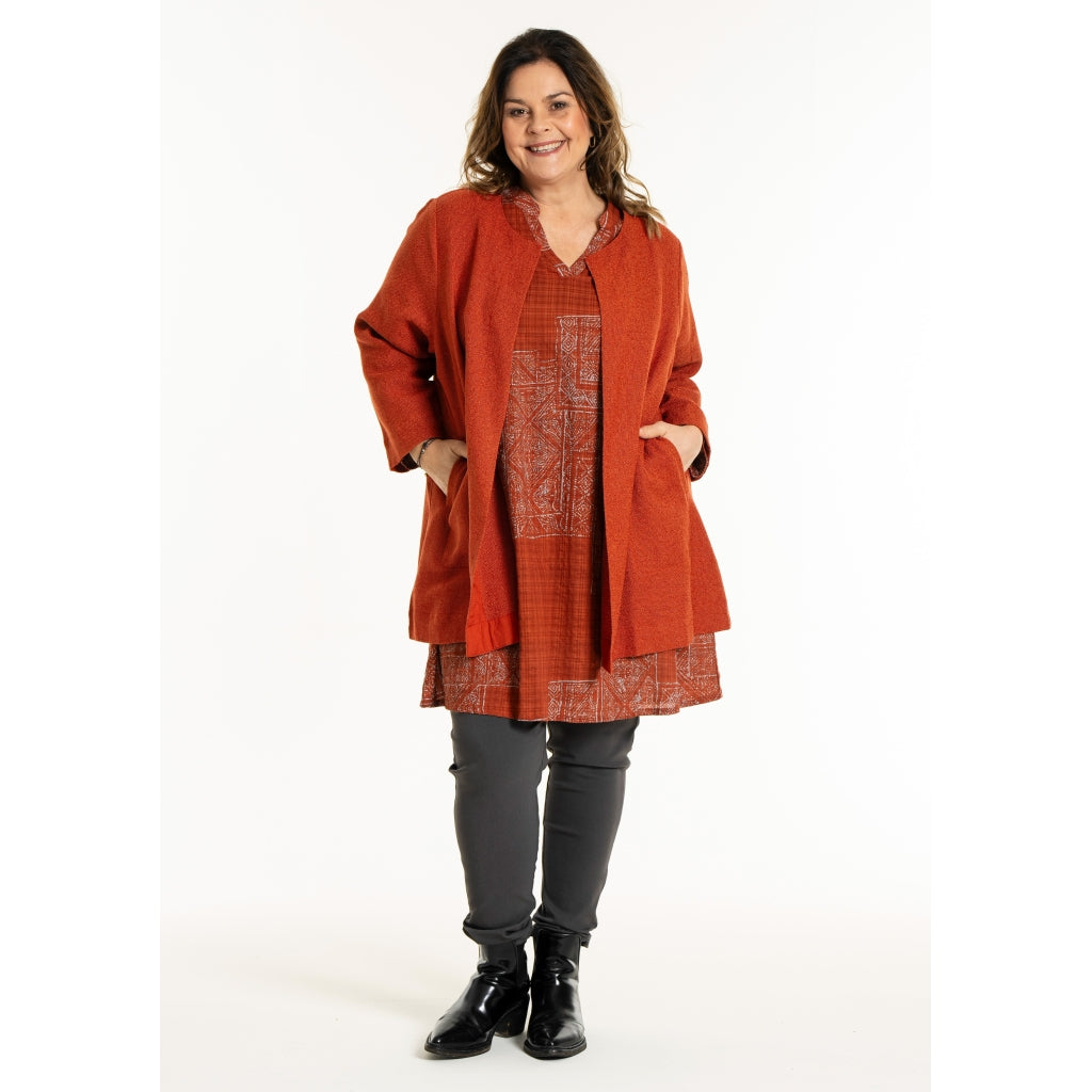 Gozzip Woman GJosefin Cardigan Cardigan Brick red
