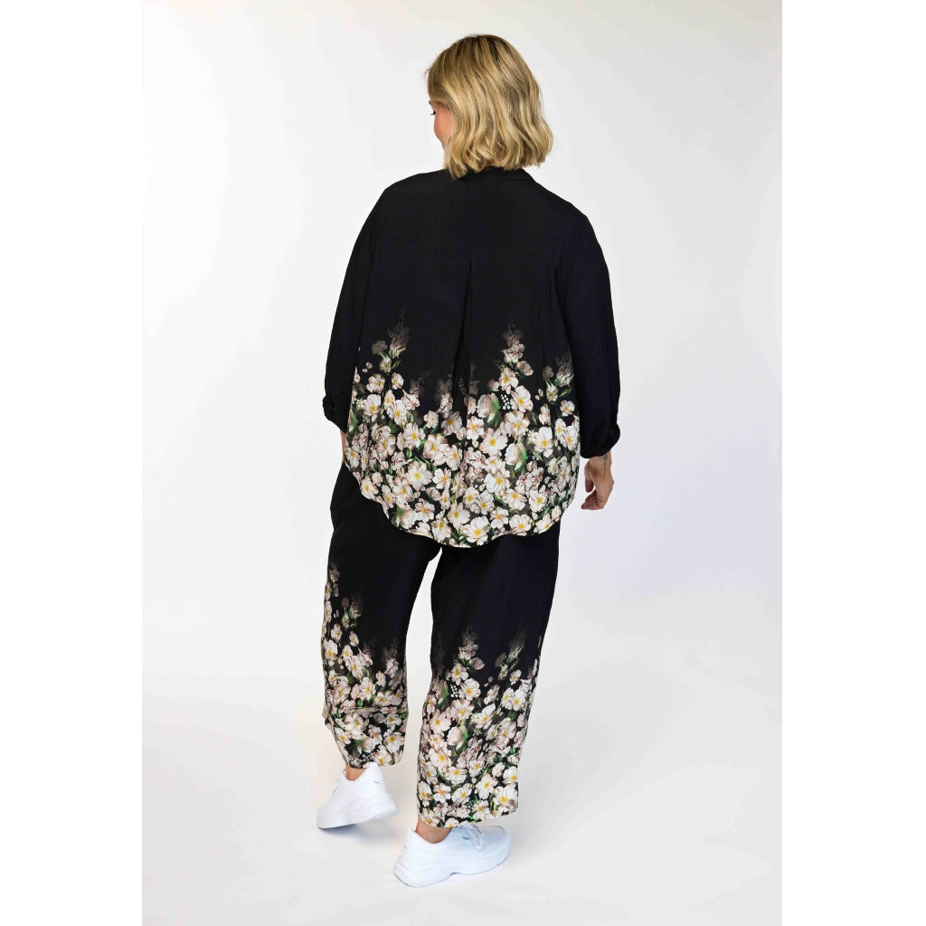 Gozzip Woman GKarina Loose 3/4 pants 3/4 Loose Pant Black