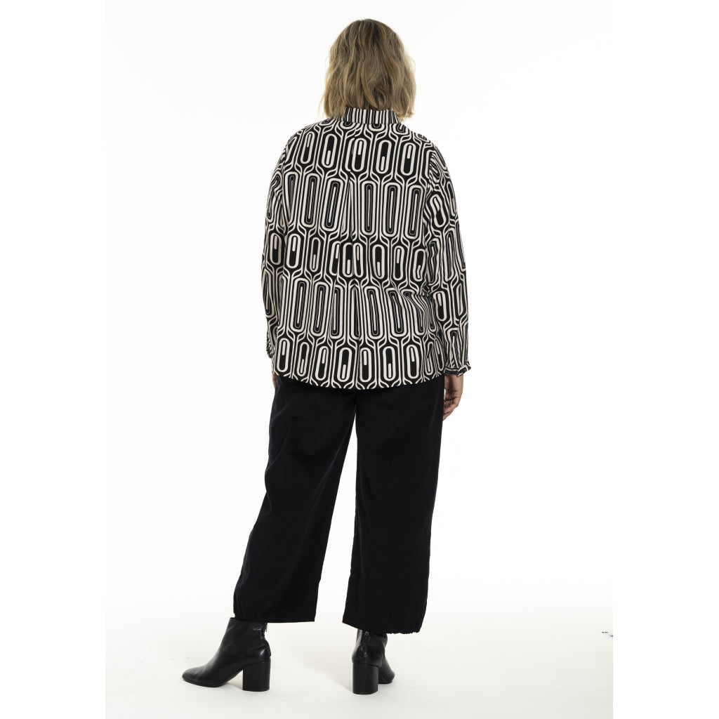 Gozzip Woman GKarina Shirt Shirt Black/Offwhite