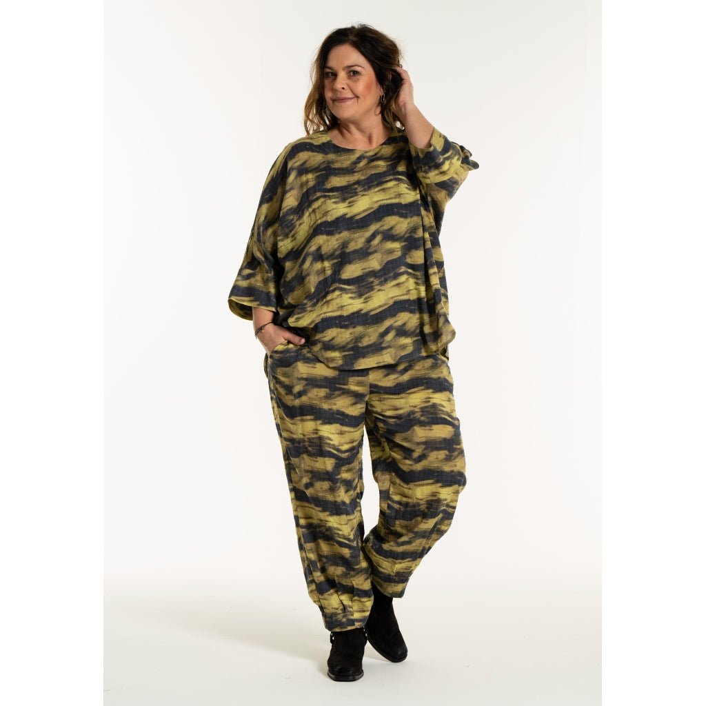 Gozzip Woman GKleo Oversized Blouse Oversize Blouse Golden olive