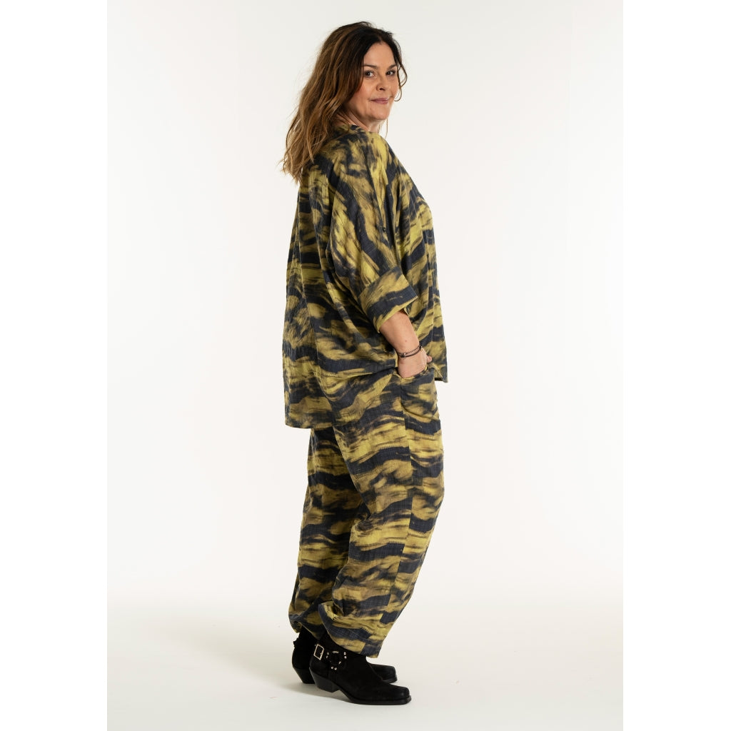 Gozzip Woman GKleo Oversized Blouse Oversize Blouse Golden olive