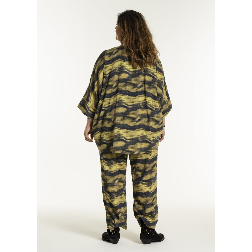Gozzip Woman GKleo Oversized Blouse Oversize Blouse Golden olive