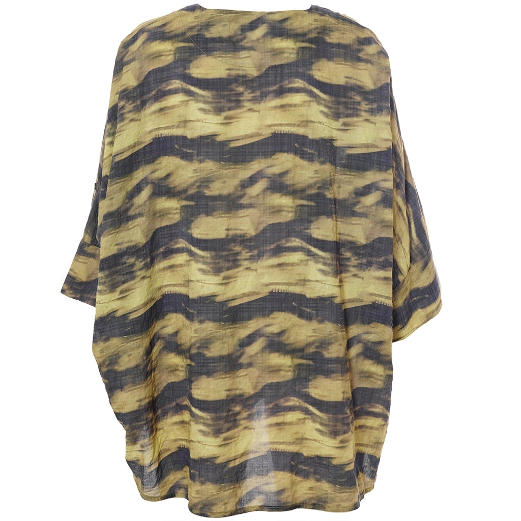 Gozzip Woman GKleo Oversized Blouse Oversize Blouse Golden olive