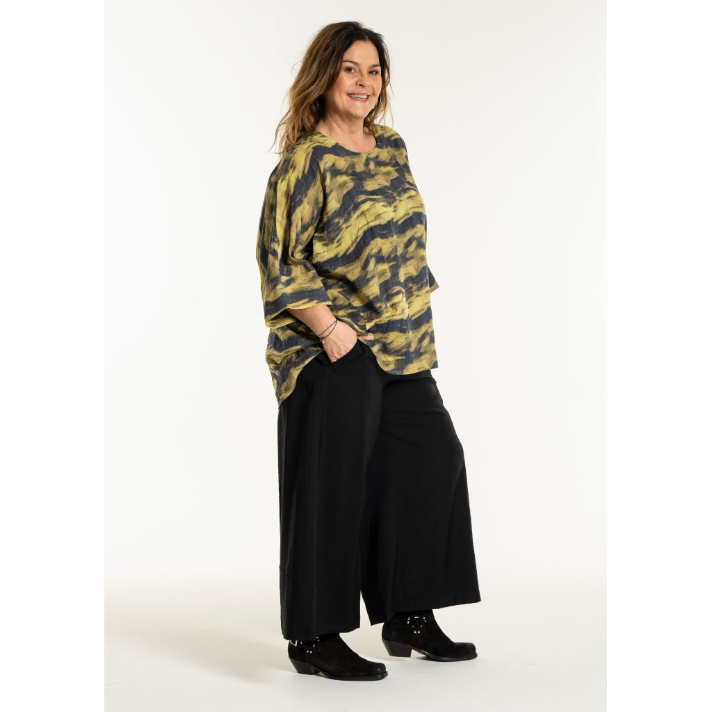 Gozzip Woman GKleo Oversized Blouse Oversize Blouse Golden olive