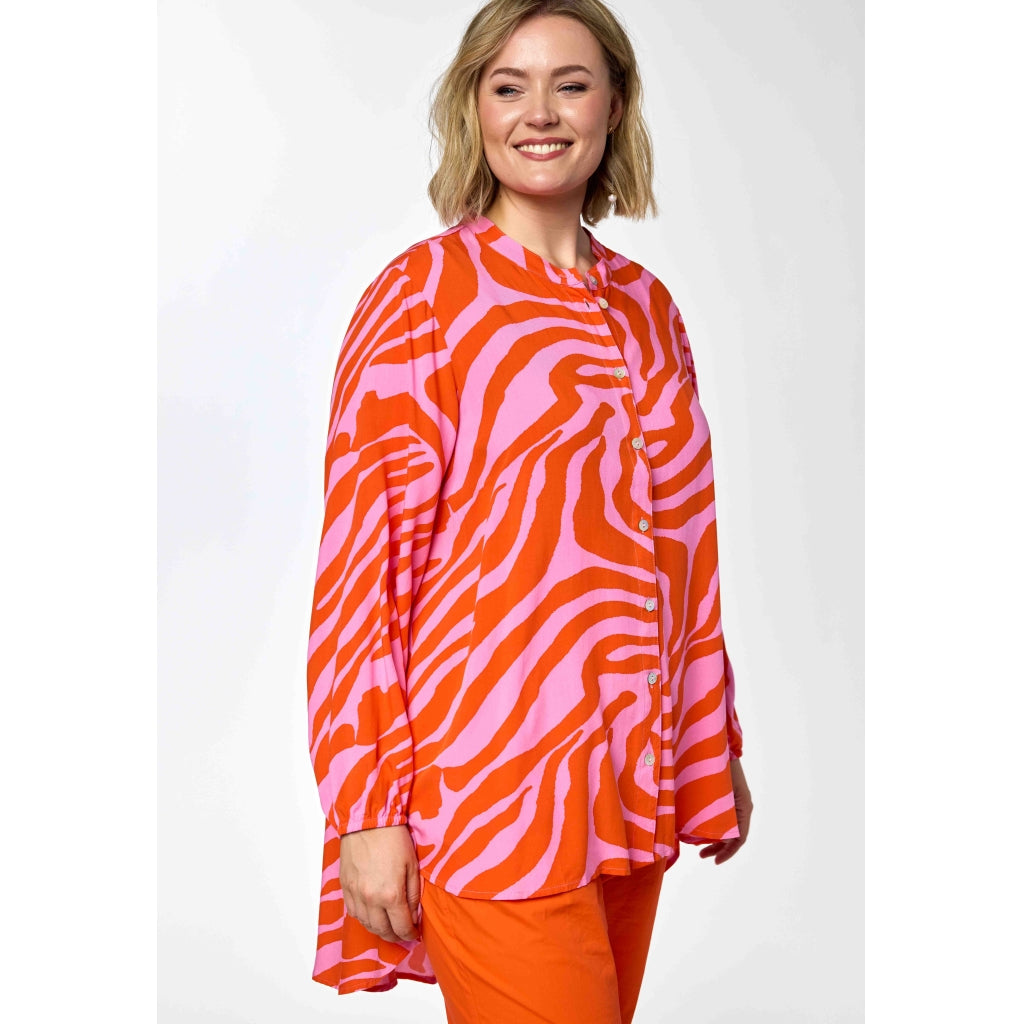Gozzip Woman GKristina Shirt Shirt Pink/Orange