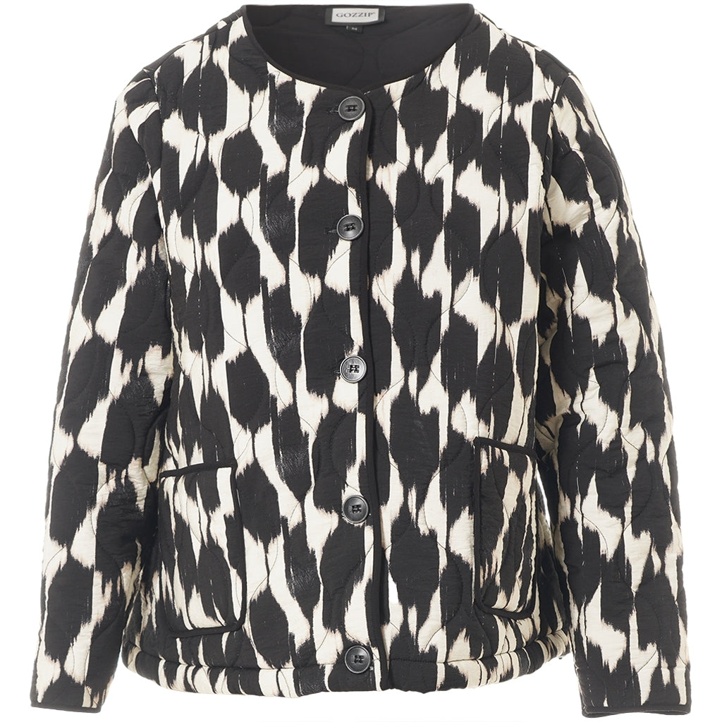 Gozzip Woman GLeah Jacket Jacket Black/White Print