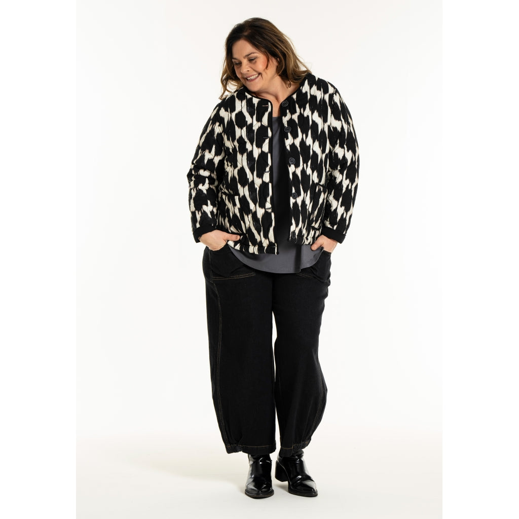 Gozzip Woman GLeah Jacket Jacket Black/White Print