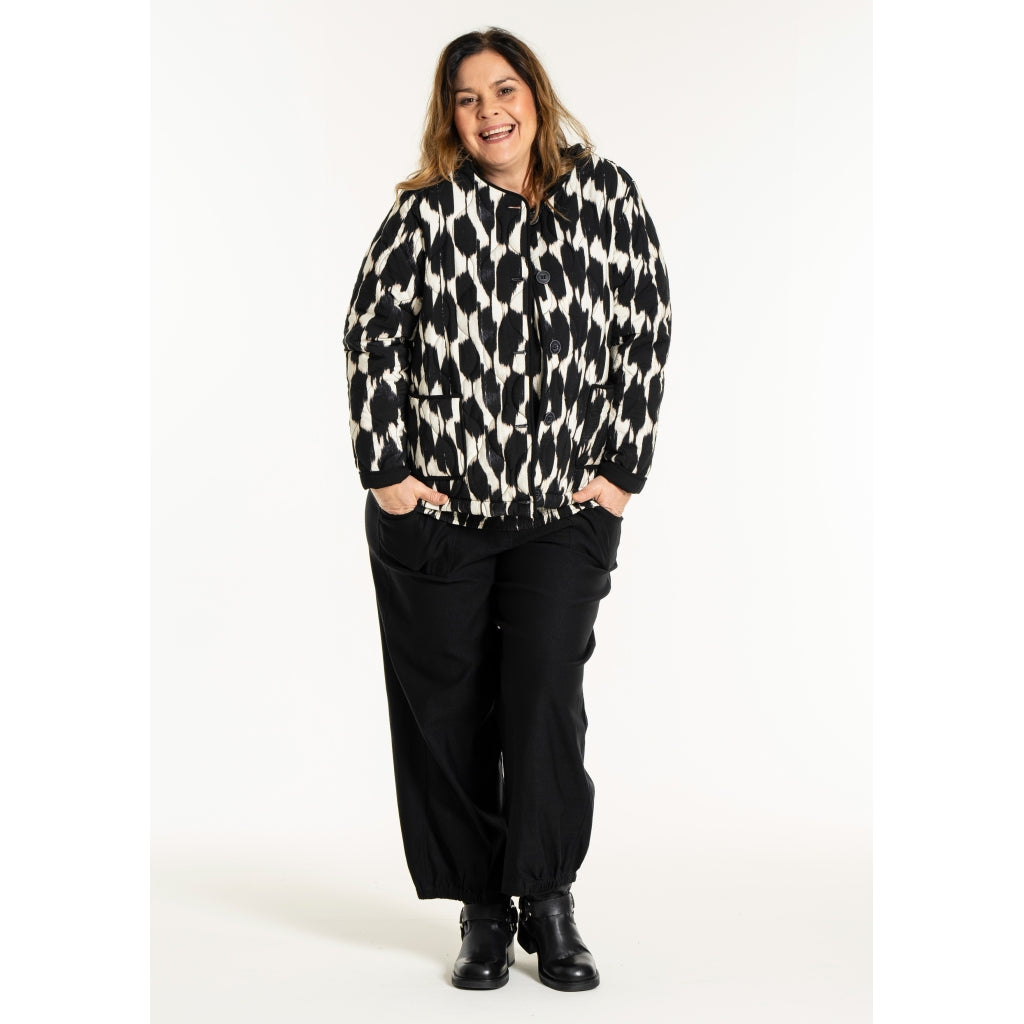 Gozzip Woman GLeah Jacket Jacket Black/White Print