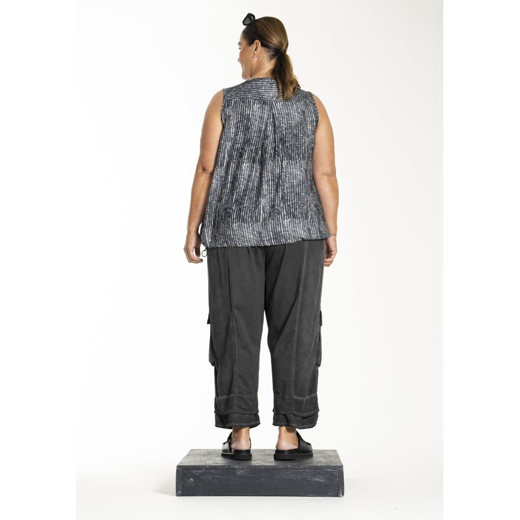 Gozzip Woman GLeanette Pants Pants Washed black