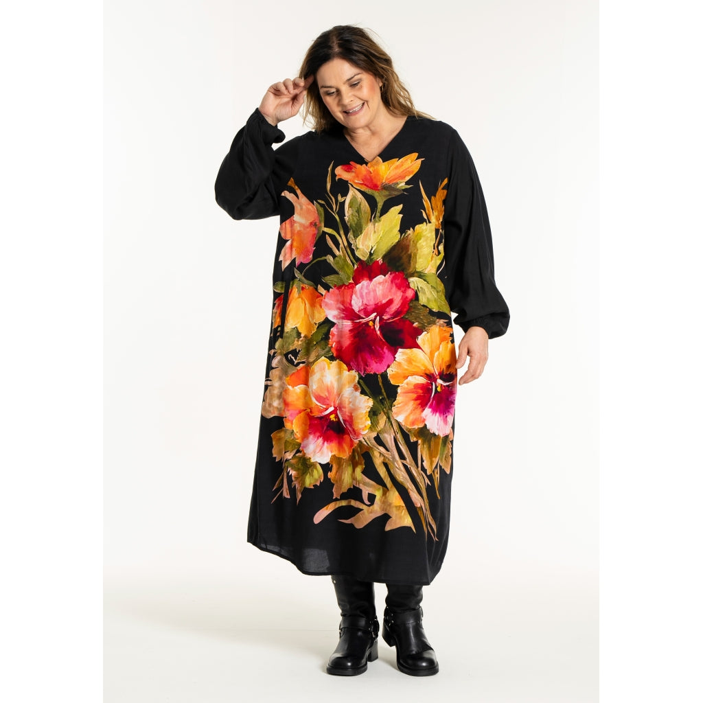 Gozzip Woman GLily Dress Dress Black W. Print