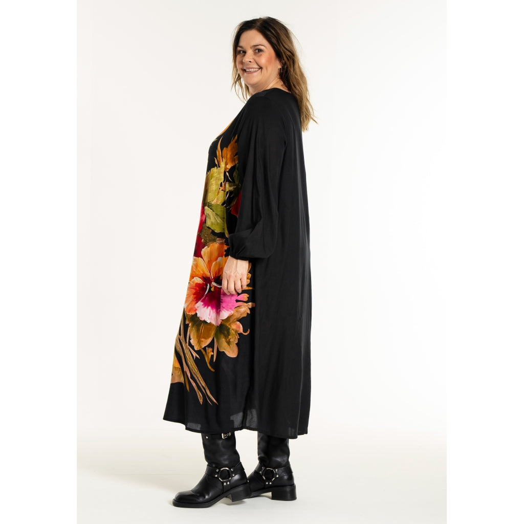 Gozzip Woman GLily Dress Dress Black W. Print