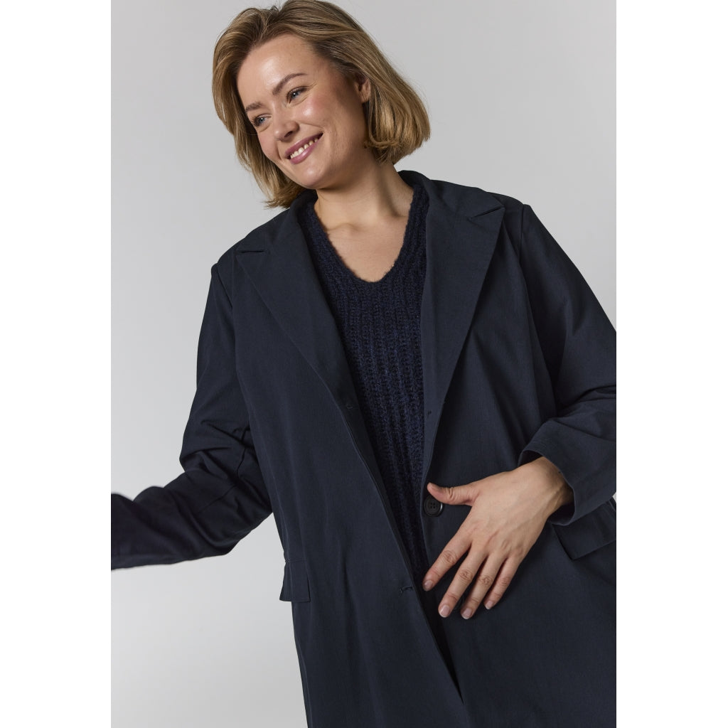 Gozzip Woman GLuisa Oversize Blazer Blazer Dark Navy