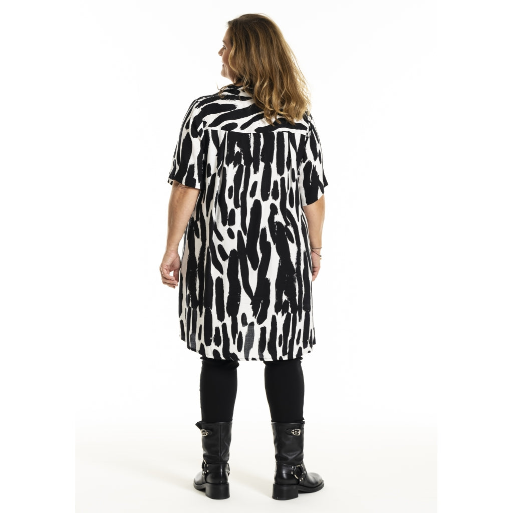 Gozzip Woman GMette Tunic Tunic Off-White Print