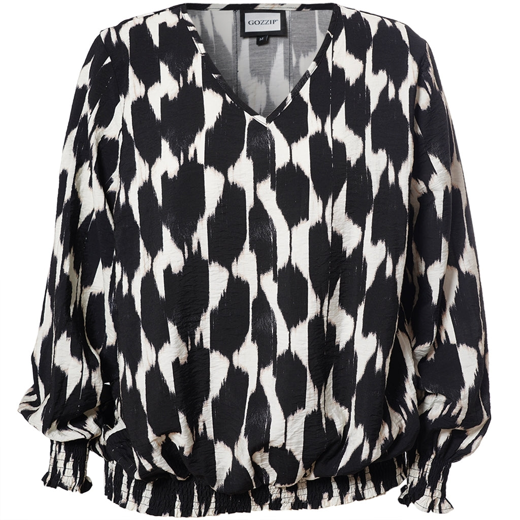 Gozzip Woman GMirabelle Blouse Blouse Black/Offwhite