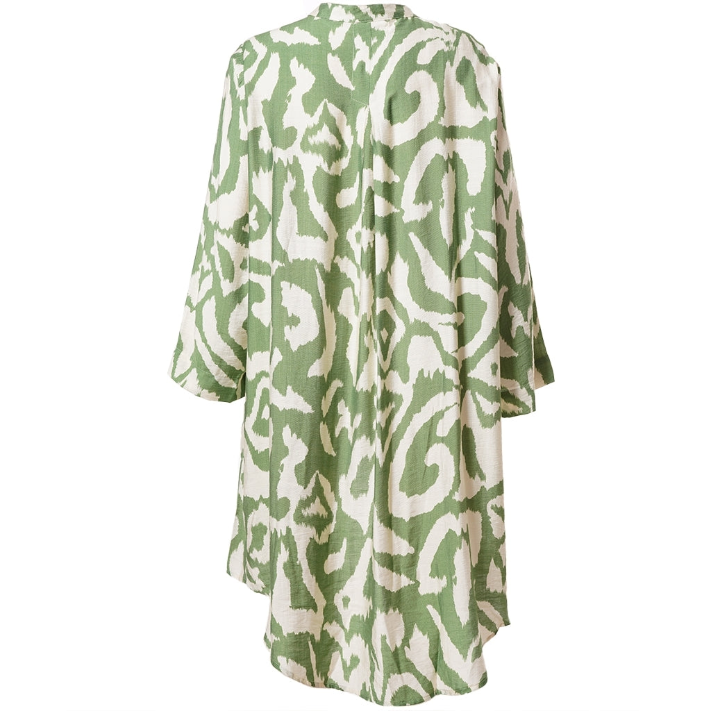 Gozzip Woman GMonna Shirt Tunic Shirt Tunic Green Print